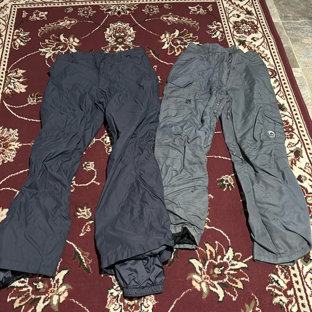 Two pairs of women’s snow pants
